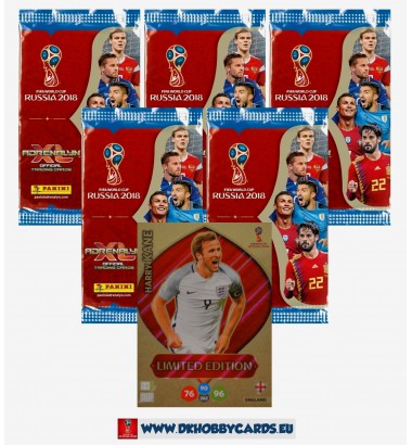 FIFA WORLD CUP RUSSIA 2018 Limited Edition Harry Kane (England) + 5 kaardipakki